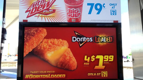 7-Eleven Doritos Loaded Pump Topper