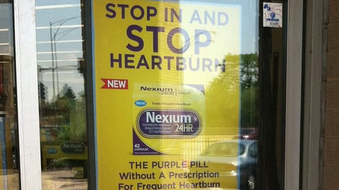Walgreens Nexium 24HR Window Poster