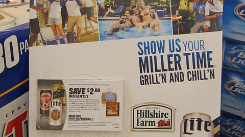 Miller Light Hillshire Farm 'Grill'n and Chill'n' Case Card