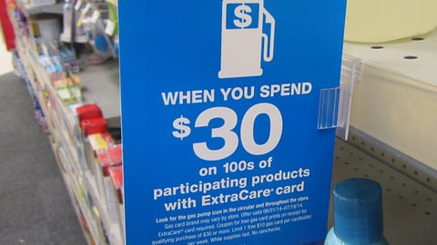 CVS 'Free Gas Card' Shelf Talker