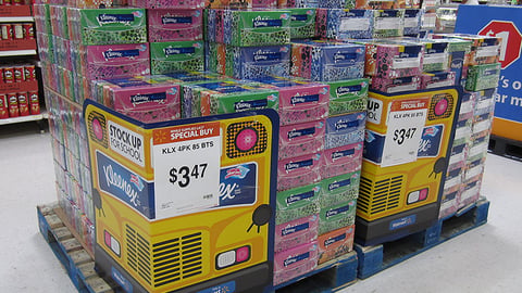 Kleenex 'Stock Up for School' Pallets