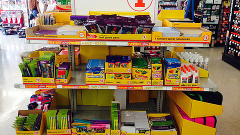 Family Dollar Back to School Merchandising
