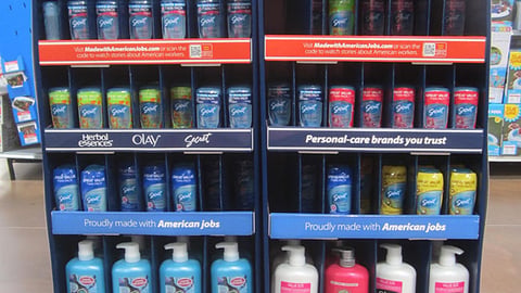 P&G Walmart 'Investing in American Jobs' Pallet