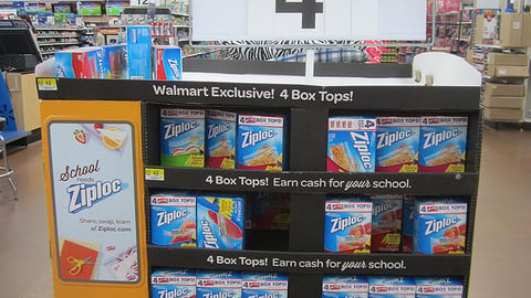 Ziploc Walmart Box Tops For Education Pallet