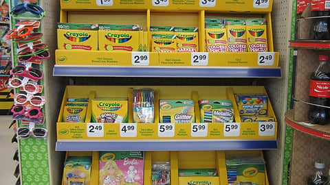 Crayola 'Send Them Back with the Best' Endcap