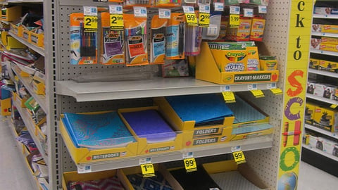 Rite Aid 'Back to ABC's' Endcap