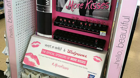 Wet n Wild Walgreens 'More Kisses' Endcap