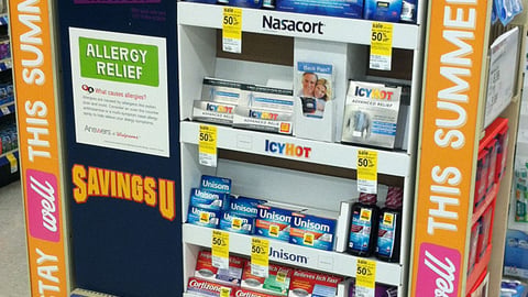 Sanofi Walgreens 'Savings U' Endcap