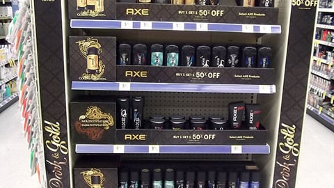 Axe Dark & Gold Endcap