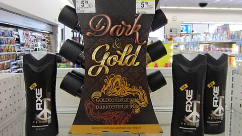 Axe Dark & Gold Counter Display