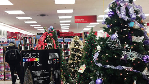 Kmart 'Get More Christmas' Ceiling Sign