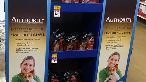 PetSmart Authority 'Stock Up' Pallet Display