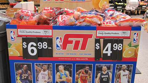 Walmart NBA FIT Pallet Display