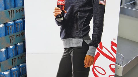 Coca-Cola Kroger Winter Olympics Standee
