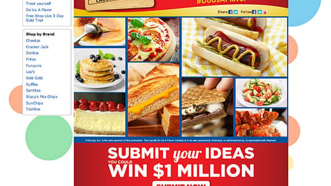Lay's Walmart.com 'Do Us a Flavor' Page