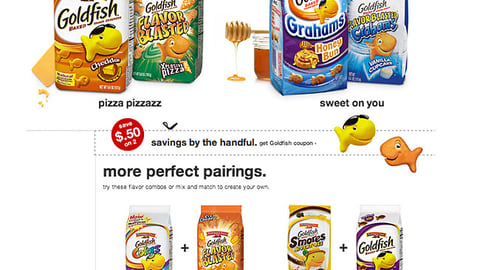 Target.com Goldfish 'Create Your Own Combo' Page