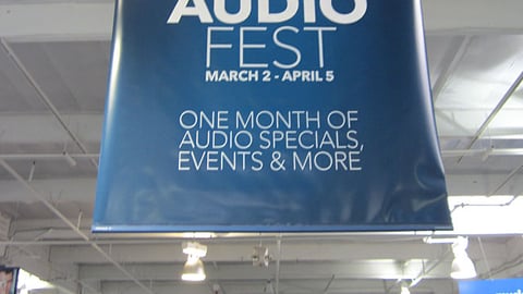 Best Buy 'March Audio Fest' Ceiling Banners