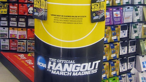Buffalo Wild Wings March Madness Standee