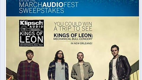 Best Buy 'March Audio Fest Sweeps' Facebook Update