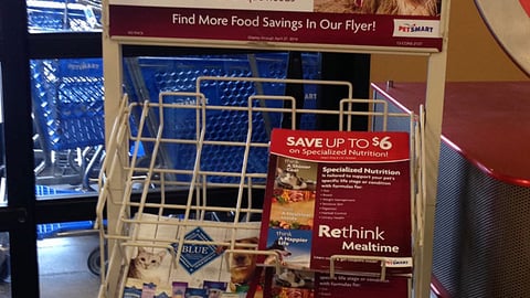 PetSmart 'Rethink Mealtime' Rack Header