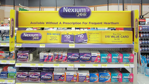 Nexium 24HR Walmart In-Line Display