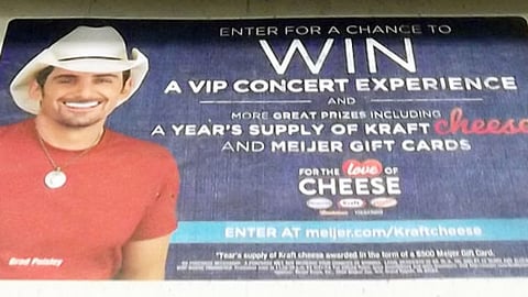 Kraft Meijer 'For the Love of Cheese' Floor Cling