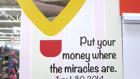 Walmart Children's Miracle Network Sign