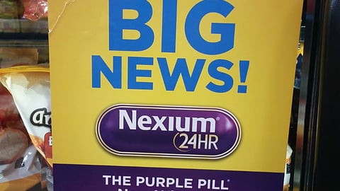 Nexium 24HR Walmart 'Big News' Freezer Cling