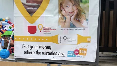 Walmart Children's Miracle Network Banner