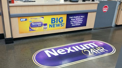 Nexium 24HR Walmart Pharmacy Clings