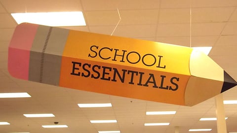 Target 'School Essentials' Ceiling Banner