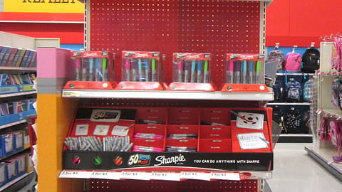 Target Sharpie Back-to-School Endcap