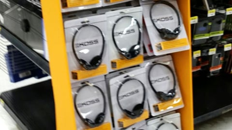 Koss Walmart 'Save 4 School' Floorstand
