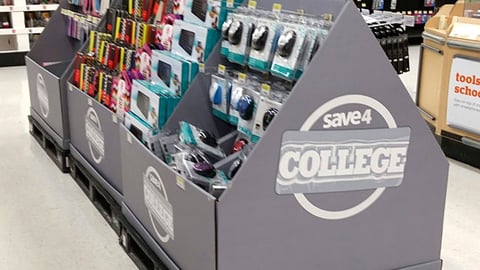 Walmart 'Save 4 College' Pallet Train