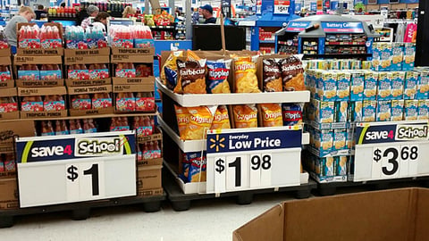 Walmart 'Save 4 School' Price Headers
