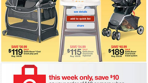 Target Store Pickup Incentive Feature