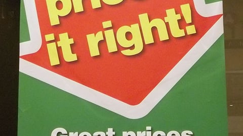 A&P 'We've Priced It Right' Window Poster