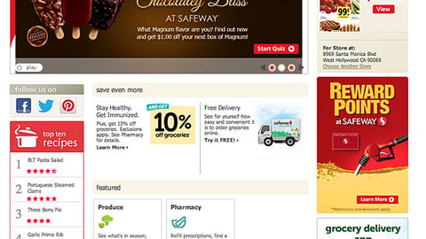 Safeway.com Magnum 'Chocolatey Bliss' Carousel Ad