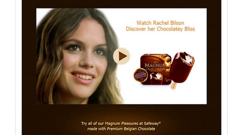 Safeway.com Magnum 'Chocolatey Bliss' Page