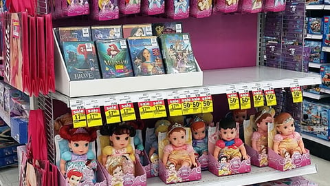 Meijer 'Disney Princess Month' Endcap