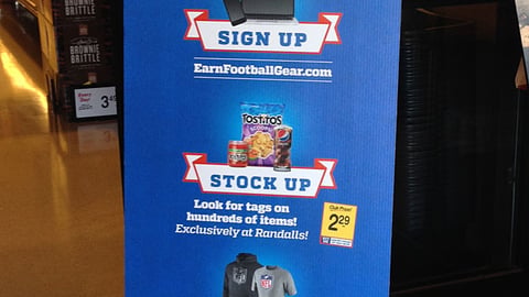 PepsiCo Randalls 'Game Day Gear' Standee