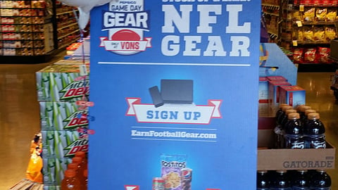PepsiCo Safeway 'Game Day Gear' Standee