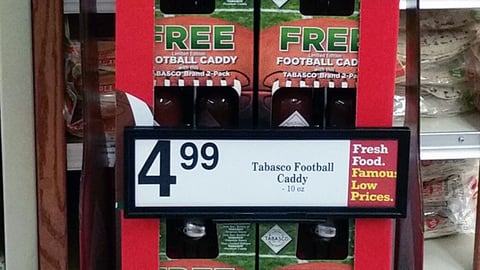 Tabasco 'Football Caddy' Floorstand