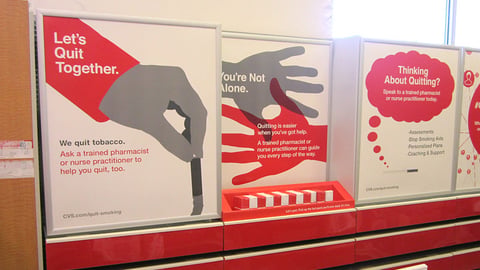 CVS 'We Quit Tobacco' Framed Signs