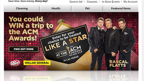 Dollar General Dr Pepper 'ACM Awards' Email