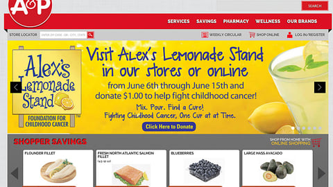 A&P 'Alex's Lemonade Stand' Carousel Ad