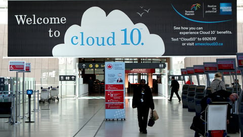 American Express Canada 'Cloud 10' Ceiling Banner