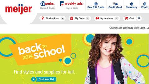 Meijer Back to School Carousel Ad