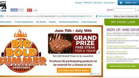 Food Lion 'Big Bold Summer' Carousel Ad