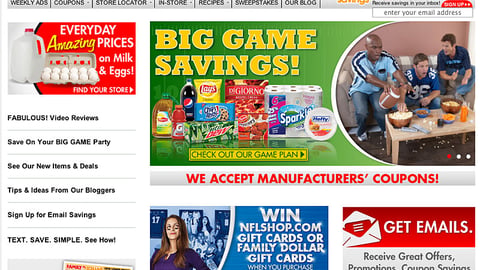 Family Dollar 'Big Game Savings' Carousel Ad